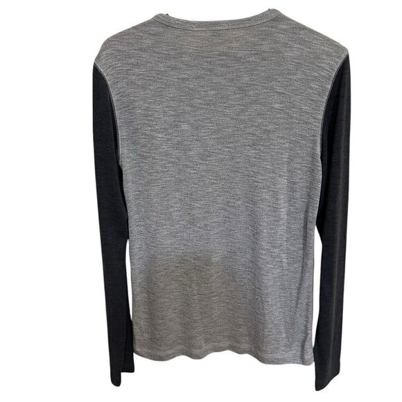 Theory Billey B Anemone Colorblock Raglan Baseball Crewneck Tee - Small - Picture 3 of 7